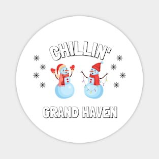 Chillin' Grand Haven Holiday T-Shirt Magnet